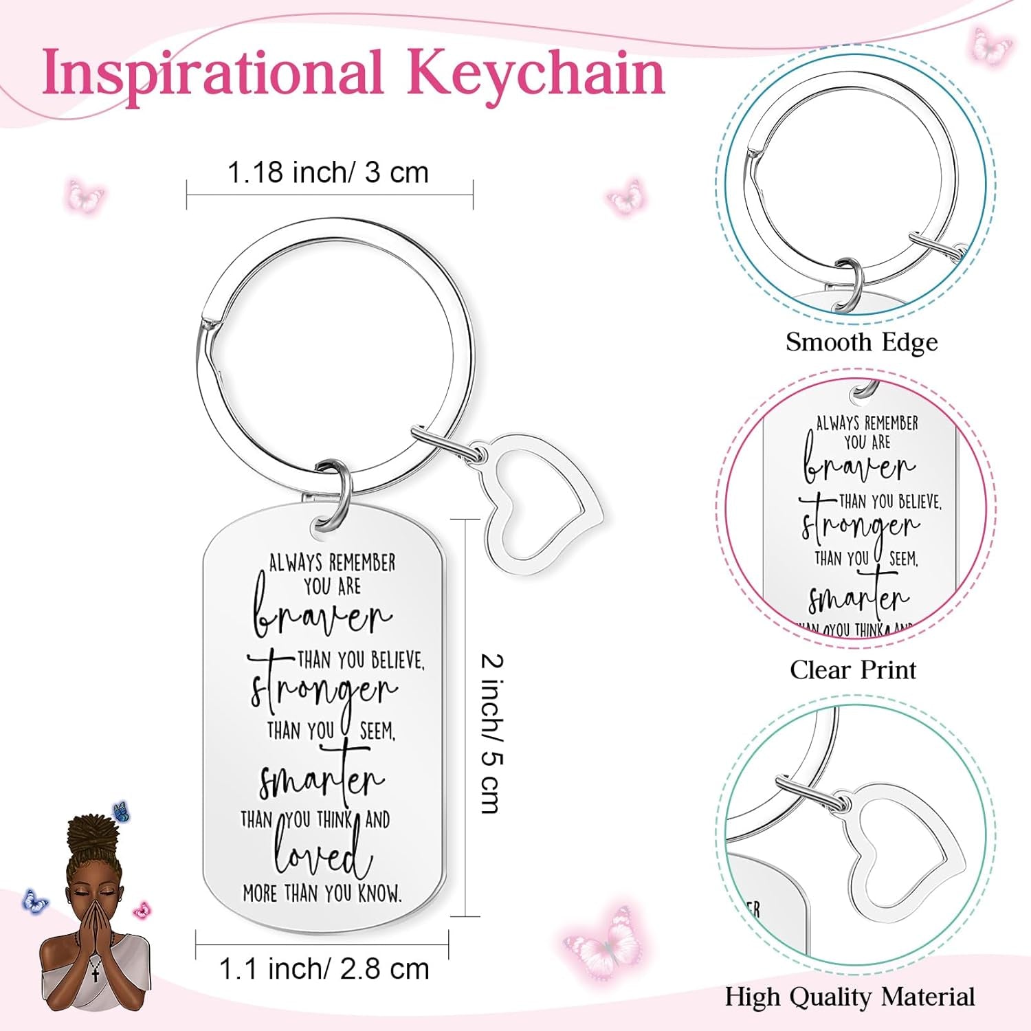 3 Pcs Christian Gifts Women Bible Verse Makeup Bag Christian Pencil Pouch